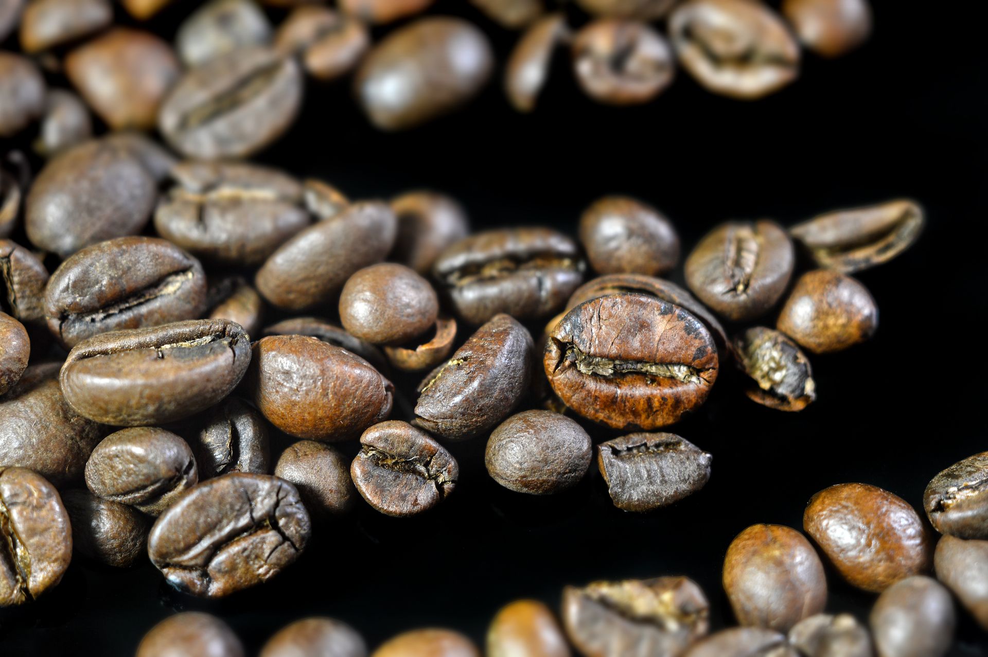 Chicchi di caffè tostati